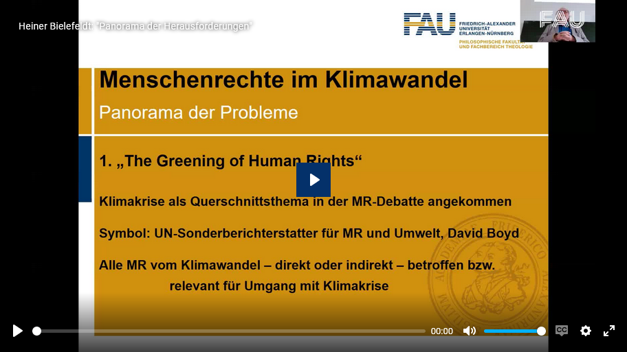 Menschenrechte im Klimawandel