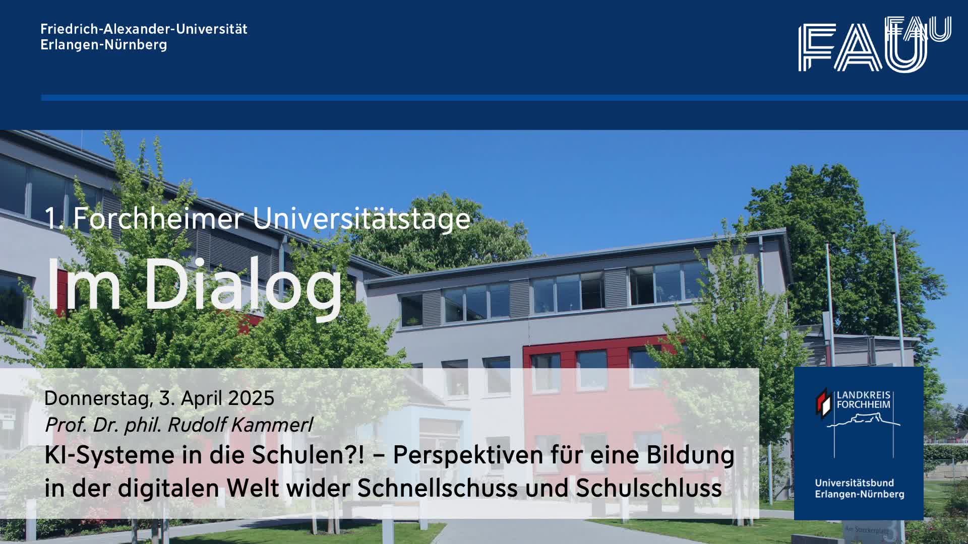 Universitätstage in Forchheim